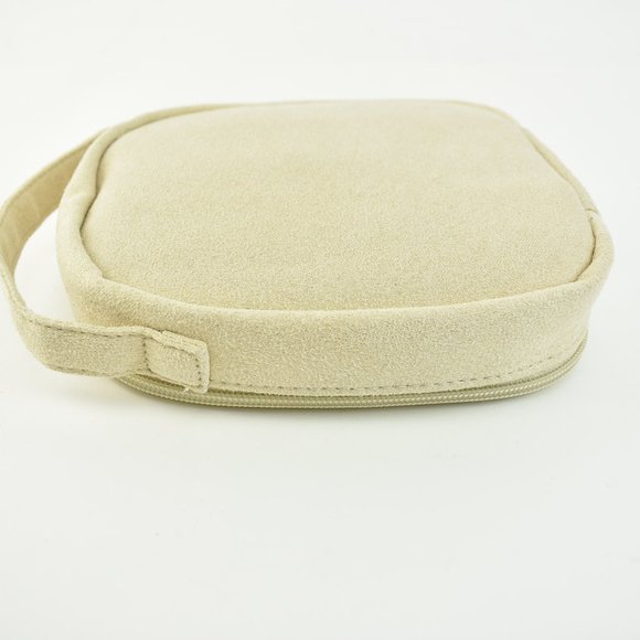 BVLGARI: Beige & "Logo", Travel/Cosmetic Bag (gc) - Picture 4 of 10